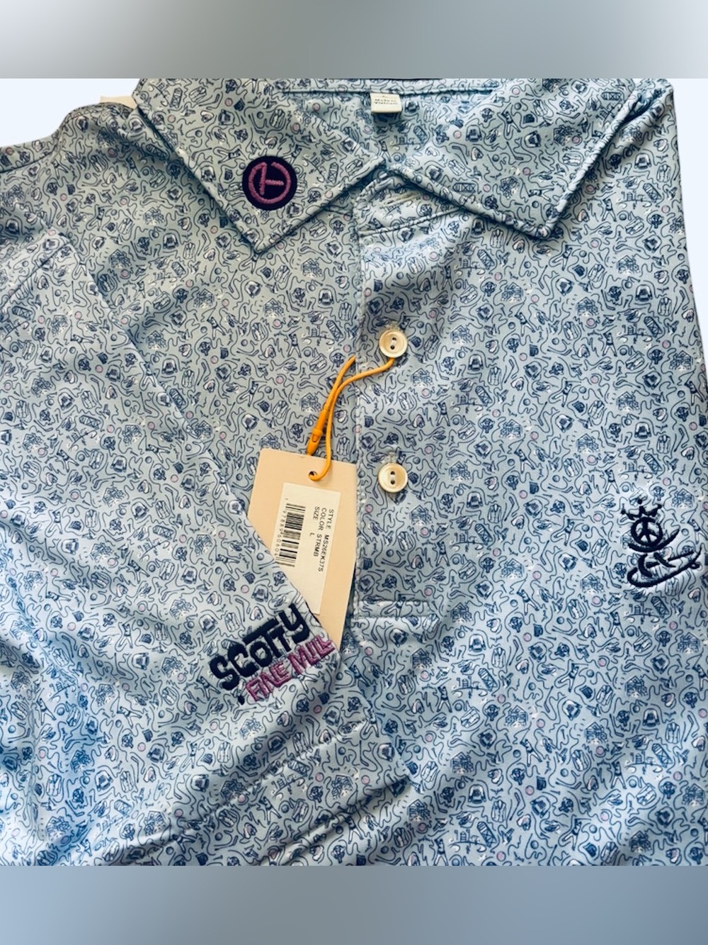 NWT SCOTTY CAMERON GALLERY Circle T  Summer Comfort Golf Perform Polo Sports L